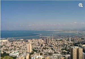 מבט על נמל חיפה, נחל הקישון