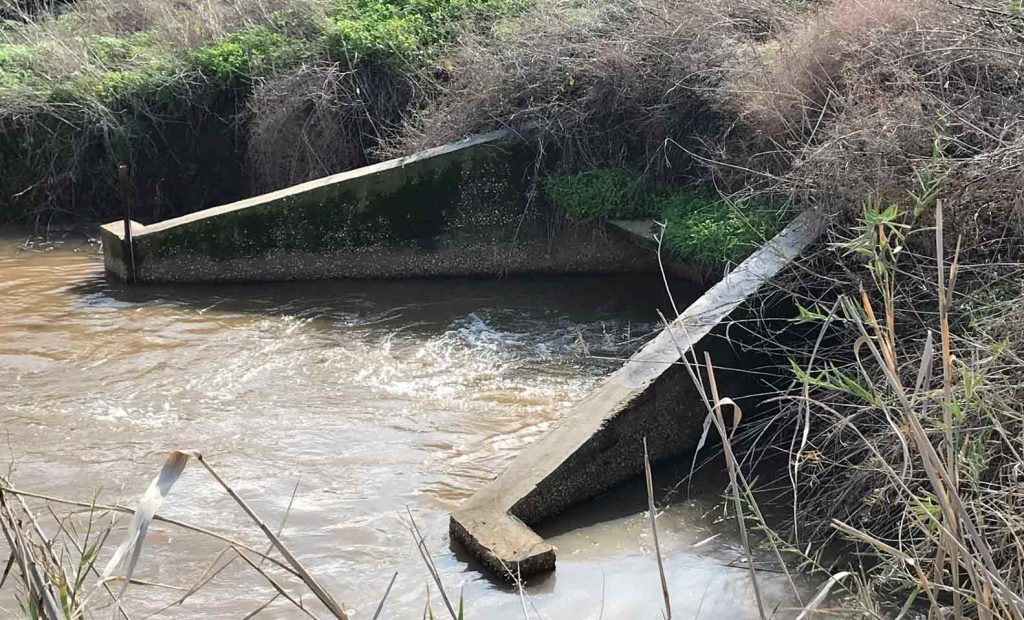 רשות נחל קישון תמונה הפסקת הזרמת מי קולחין